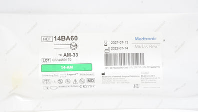 Medtronic 14BA60 Midas Rex Legend Ball Tool 14cm, 6mm Ball Fluted